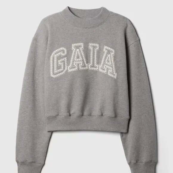 Cult Gaia x Gap Cropped Logo Sweatshirt - Picture 1 of 4